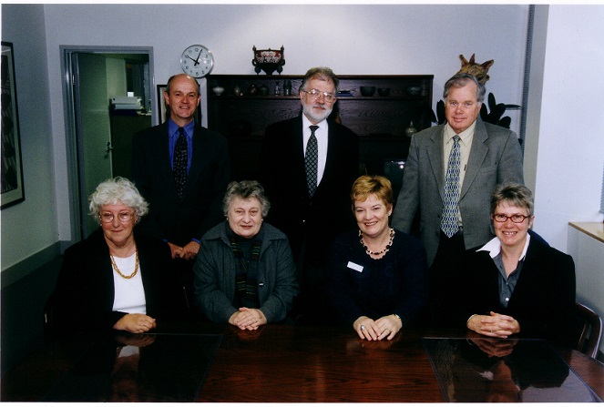 Former Minister Bill Wood and Original Territory Records Advisory Council Members June 2003